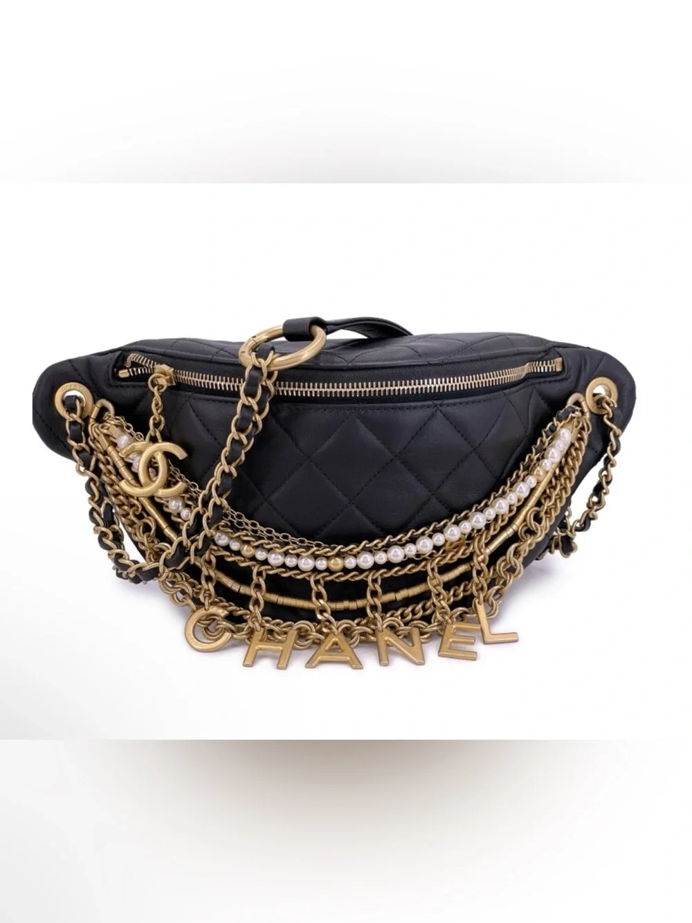 CHANEL All about chains waist belt Ltd-edition  Quilted bag collectors piece!
